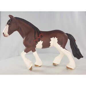Schleich Clydesdale Mare Bay Pinto Draft Horse #13809
